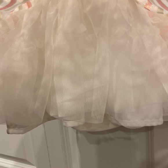 The Children’s Place Off-White, Pink & Gold Spring Dress with Diaper Cover - Picture 6 of 8